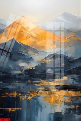 File tranh gốc in trần nhà File tranh gốc in tranh tường nền tổng hợp H35603 3D