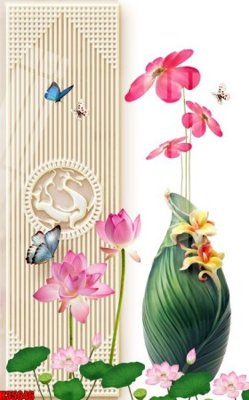 Tải file File tranh gốc in tranh tường nền tổng hợp H35646 (gốc) in nhanh