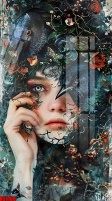 Ảnh gốc File tranh gốc in tranh tường nền tổng hợp H37160 (siêu chi tiết) để in ấn