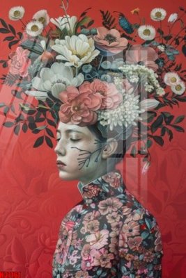 File gốc File tranh gốc in tranh tường nền tổng hợp H37161 (in lụa) chi tiết cao