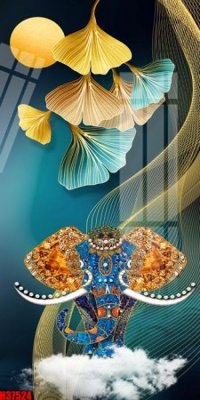 File gốc File tranh gốc in tranh tường nền tổng hợp H37524 (cho in 3D) độc đáo