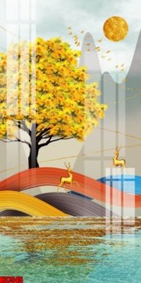 File gốc File tranh gốc in tranh tường nền tổng hợp H37545 (in ấn) không giới hạn