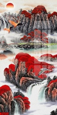 Download file gốc File tranh gốc in tranh tường nền tổng hợp H37547 (in lụa) tranh 3D