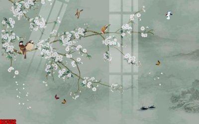 File tranh File tranh gốc in tranh tường nền tổng hợp H37552 (file gốc) chủ đề phong thủy