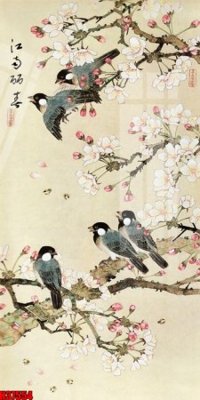 File gốc File tranh gốc in tranh tường nền tổng hợp H37554 (in lụa) tranh mã đáo