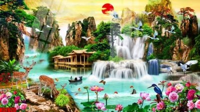 File PSD in ấn File tranh gốc in tranh tường nền tổng hợp H37820 (chất lượng cao)