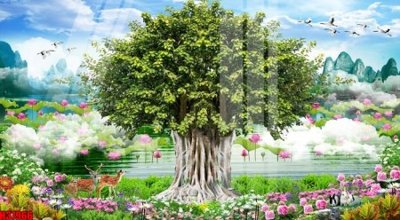 File in mica File tranh gốc in tranh tường nền tổng hợp H37966 (ảnh gốc) đẹp