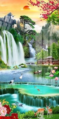 File PSD File tranh gốc in tranh tường nền tổng hợp H37988 (nguyên bản) cho thiết kế