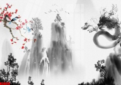 File gốc File tranh gốc in tranh tường nền tổng hợp H38070 (in lụa) chi tiết cao