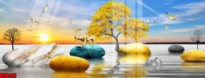 Tải file File tranh gốc in tranh tường nền tổng hợp H38142 (ảnh gốc) in gạch 3D