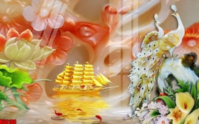 File ảnh File tranh gốc in tranh tường nền tổng hợp H38188 (gốc) in PP, decal