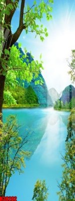 File tranh File tranh gốc in tranh tường nền tổng hợp H38282 (bản gốc) in lụa 5D