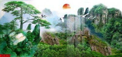 File gốc File tranh gốc in tranh tường nền tổng hợp H38362 (AI/EPS) cho in ấn