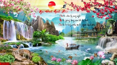 Tải file File tranh gốc in tranh tường nền tổng hợp H38367 (PSD) cho in ấn quảng cáo