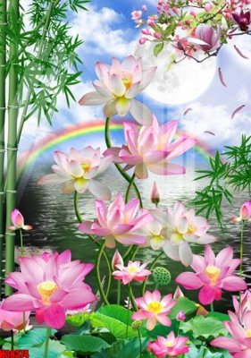 Download file gốc File tranh gốc in tranh tường nền tổng hợp H38374 (in mica) trang trí