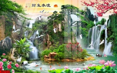 Tệp tin gốc File tranh gốc in tranh tường nền tổng hợp H38400 (dùng cho in ấn) chuyên nghiệp