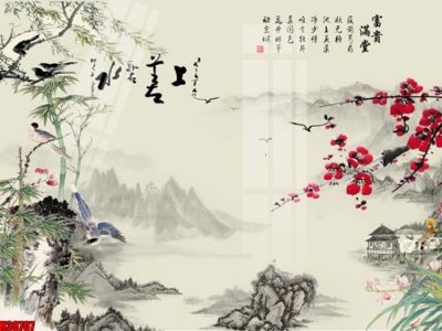 File gốc in ấn File tranh gốc in tranh tường nền tổng hợp H38707 độ phân giải cao