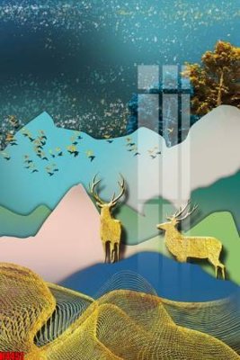 File gốc File tranh decor tranh bộ treo tường tổng hợp H4451 (phiên bản chuẩn) để in ấn