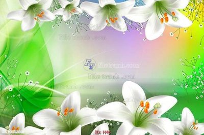 File gốc file tranh hoa H46 (in mica) làm bảng hiệu