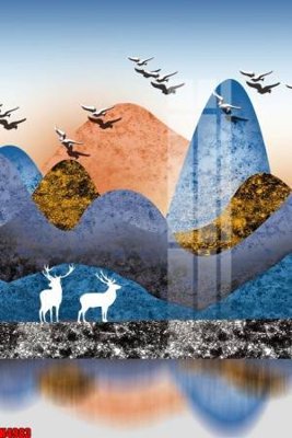 Chi tiết file ảnh File tranh decor tranh bộ treo tường tổng hợp H4983 sắc nét