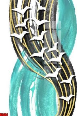 File in mica File tranh decor tranh bộ treo tường tổng hợp H5061 (bản gốc) làm vách ngăn