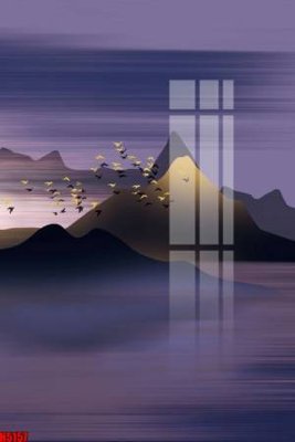 Download file gốc File tranh decor tranh bộ treo tường tổng hợp H5157 (in mica) trang trí