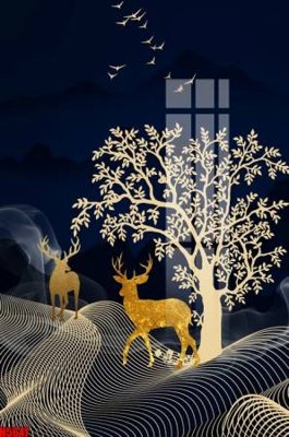 File gốc File tranh decor tranh bộ treo tường tổng hợp H5647 (chuẩn CMYK) cho nhà in