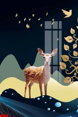 Download file File tranh decor tranh bộ treo tường tổng hợp H5848 (gốc) in mica đèn LED