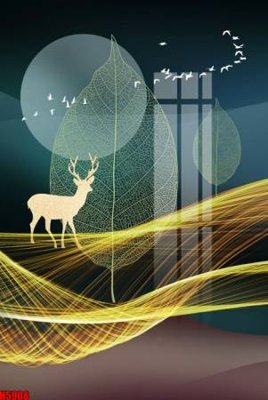 File tranh File tranh decor tranh bộ treo tường tổng hợp H5908 (gốc) in trên kính