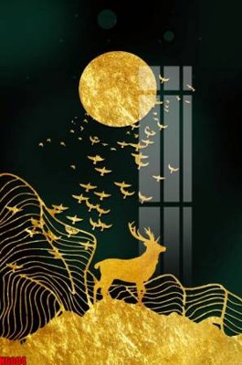 File tranh in tráng gương File tranh decor tranh bộ treo tường tổng hợp H6004 (siêu nét)