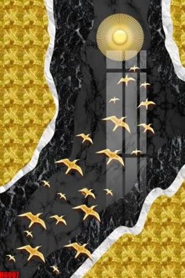 Tải file File tranh decor tranh bộ treo tường tổng hợp H6007 (ảnh gốc) in tráng gương