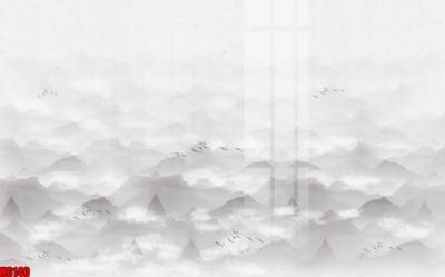 File in trần file tranh nền tường thủy mặc tổng hợp H6140 (bản gốc) hoa văn