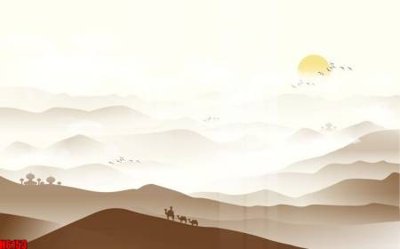 File gốc file tranh nền tường thủy mặc tổng hợp H6153 (in lụa) chi tiết cao