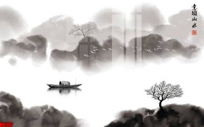 File tranh in trần file tranh nền tường thủy mặc tổng hợp H6157 (ảnh gốc siêu nét)