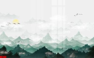 Mua file gốc file tranh nền tường thủy mặc tổng hợp H6160 (chất lượng) tại Filetranh.com