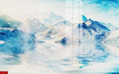 Tải file file tranh nền tường thủy mặc tổng hợp H6194 (gốc) in tranh tráng gương