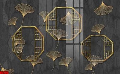 File PSD file tranh nền tường thủy mặc tổng hợp H6206 (bản gốc) dễ dàng edit