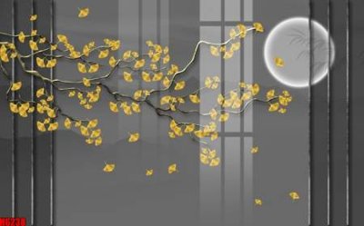 Tải file file tranh nền tường thủy mặc tổng hợp H6238 (ảnh gốc) in tráng gương