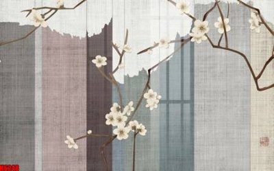 Tải file file tranh nền tường thủy mặc tổng hợp H6248 (gốc) in tranh tráng gương