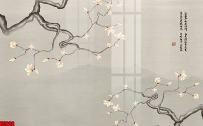 File tranh file tranh nền tường thủy mặc tổng hợp H6268 (ảnh gốc) độ nét vượt trội