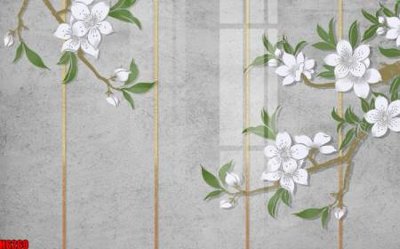 File tranh file tranh nền tường thủy mặc tổng hợp H6269 (gốc) chủ đề động vật