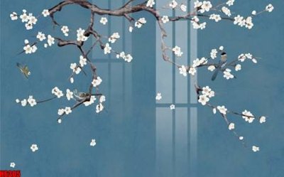 Tải file gốc file tranh nền tường thủy mặc tổng hợp H6305 (in khổ lớn) không vỡ