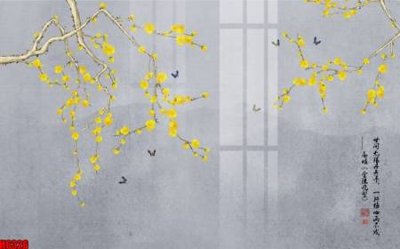 File in mica file tranh nền tường thủy mặc tổng hợp H6326 (ảnh gốc) đẹp