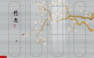 Tải file gốc file tranh nền tường thủy mặc tổng hợp H6328 (để in lụa)