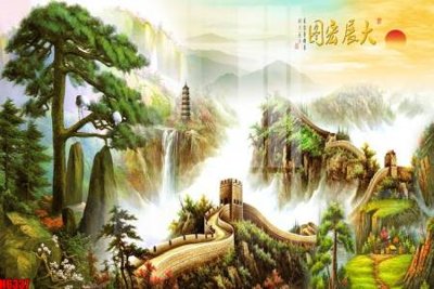 File in ấn file tranh nền tường thủy mặc tổng hợp H6337 (bản gốc) sắc nét