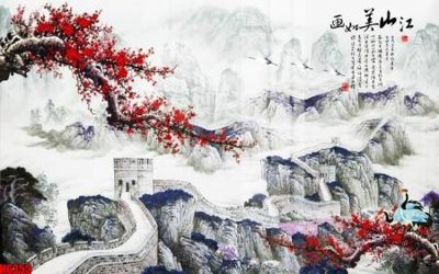 File gốc file tranh nền tường thủy mặc tổng hợp H6353 (trang trí) cho phòng khách