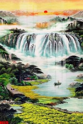 File tranh gốc file tranh nền tường thủy mặc tổng hợp H6575 (bản quyền) file PSD