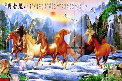 Download file file tranh nền tường thủy mặc tổng hợp H6588 (gốc) in mica bàn thờ