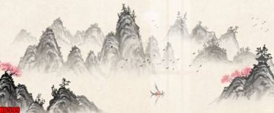 Tải file file tranh nền tường thủy mặc tổng hợp H6599 (gốc) chủ đề phong thủy