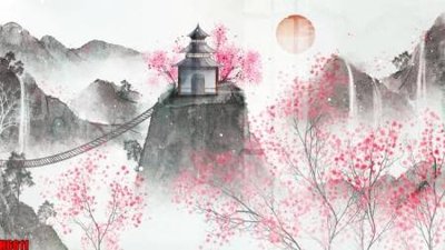 File in mica file tranh nền tường thủy mặc tổng hợp H6611 (ảnh gốc) đẹp